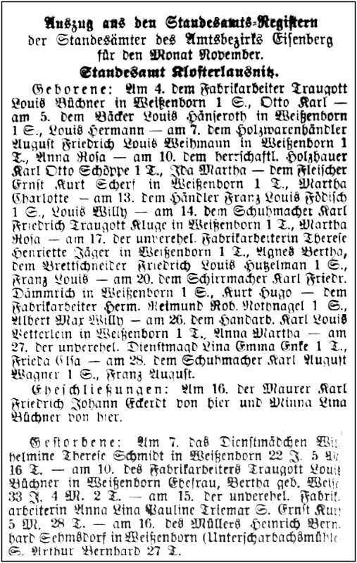 1896-01-16 Kl Standesamtsregister